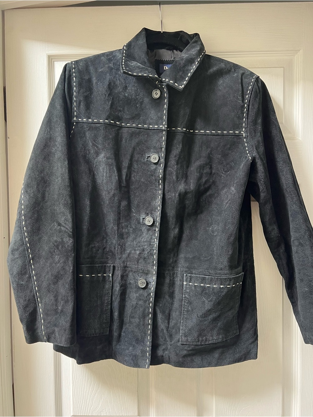 Vintage denim and co suede jacket